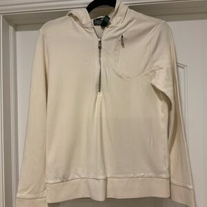 Ralph Lauren Cream Zip-Up Women's Sweater